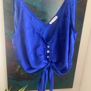 Free People crop top tie